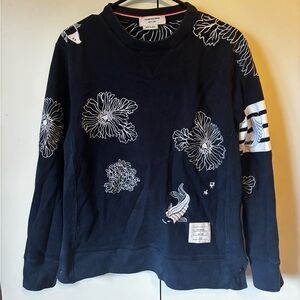 Thom Browne New York size 3 Large Koi floral Crewneck